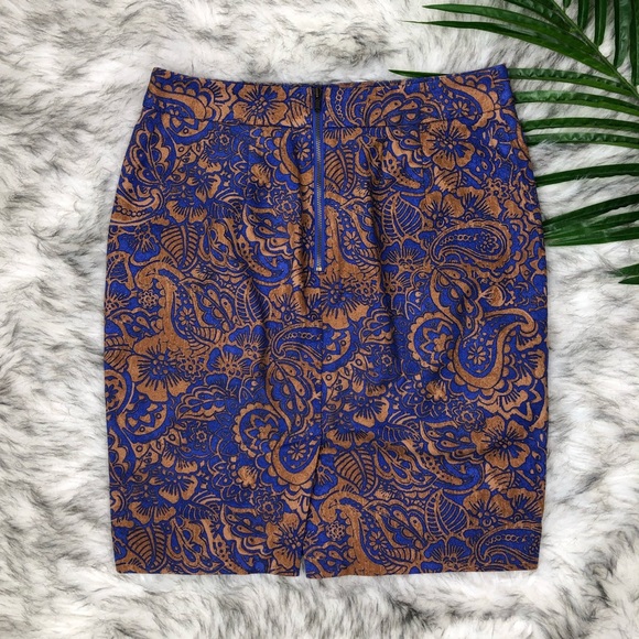 Ann Taylor Loft Pencil Skirt 2P Boho - Picture 2 of 6